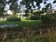 grote tuin met betegeld Biopool met grasrand in Bornem