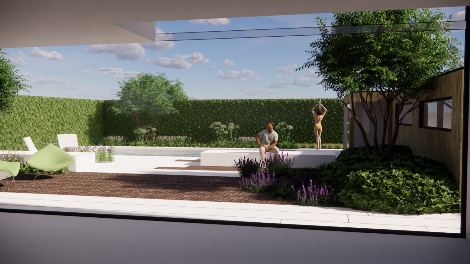 onze tuinarchotect en zwembadspecialist ontwerpt voor u het ideale zwembad voor uw tuin